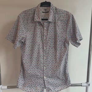 VISSLA Men's Multicolor Geometric Short Sleeve Shirt